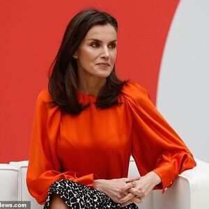 Zara Voluminous Sleeves Orange Blouse